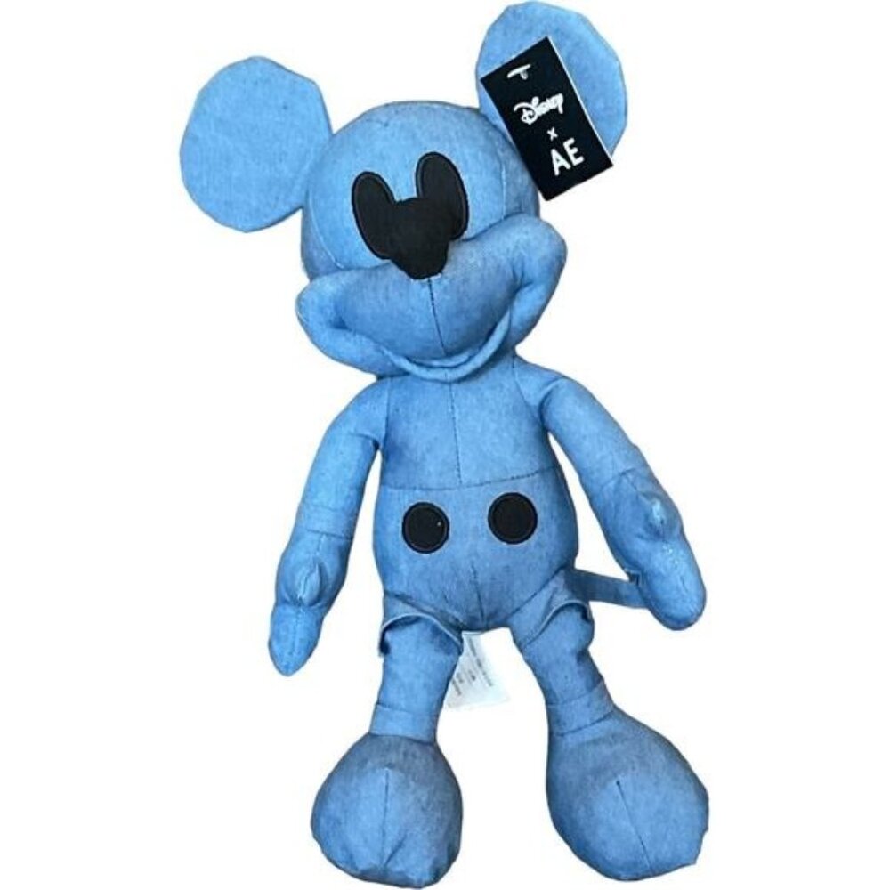 Denim Disney AE Special Edition Mickey Mouse Denim Plush Toy 12"